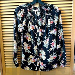 Rebecca Taylor Hammered Silk Top, size XS